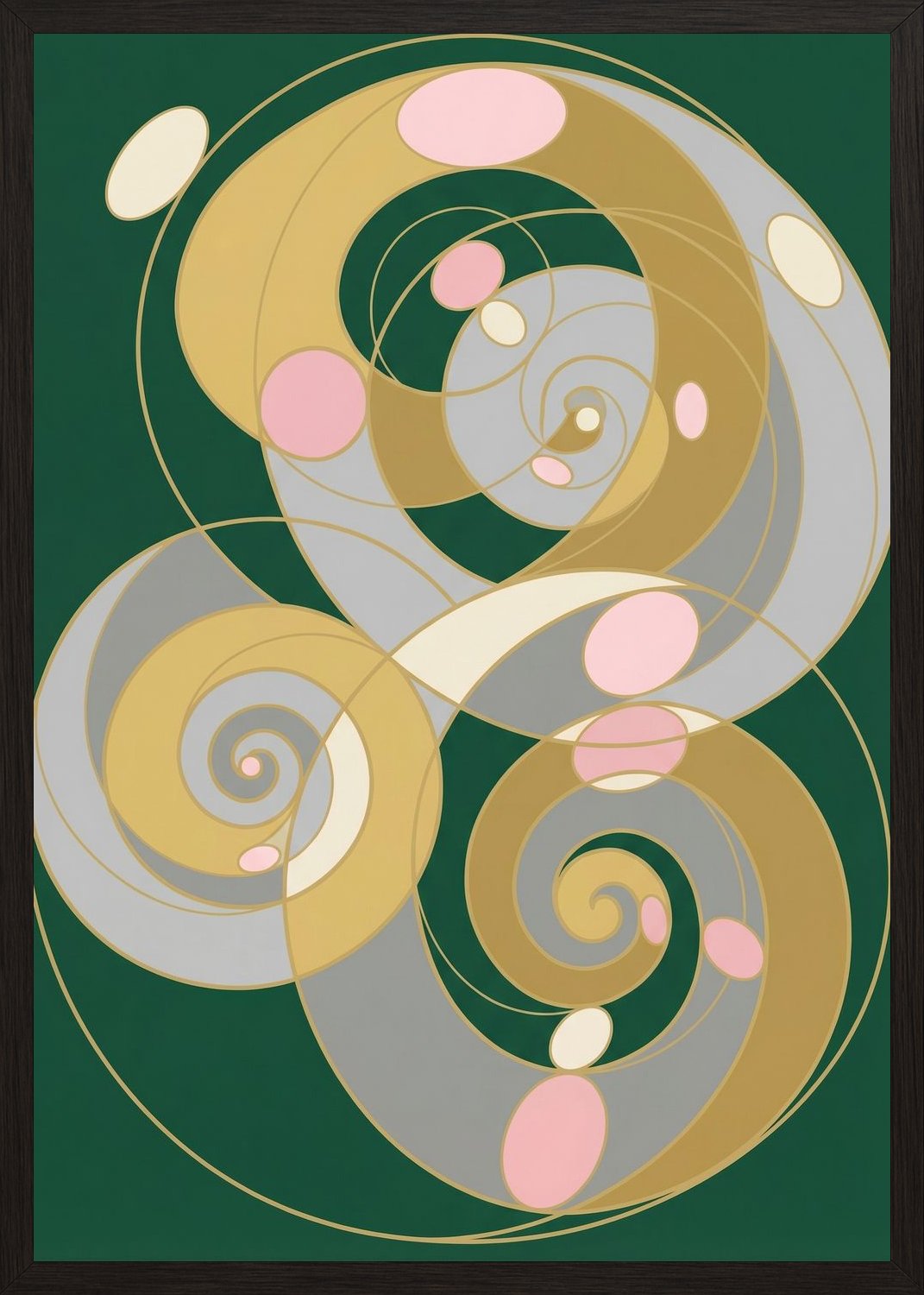 Poster in black frame