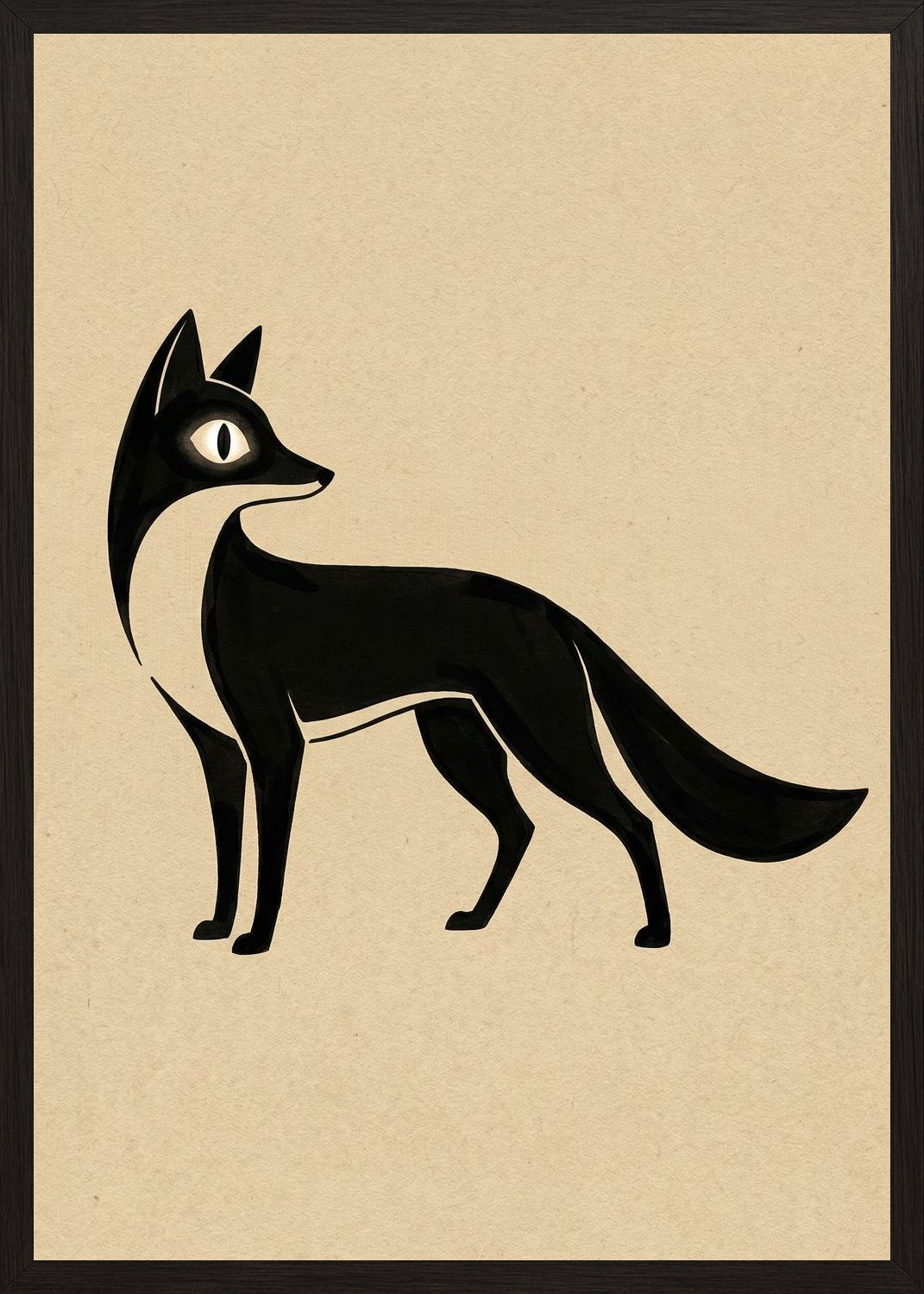 Poster in black frame