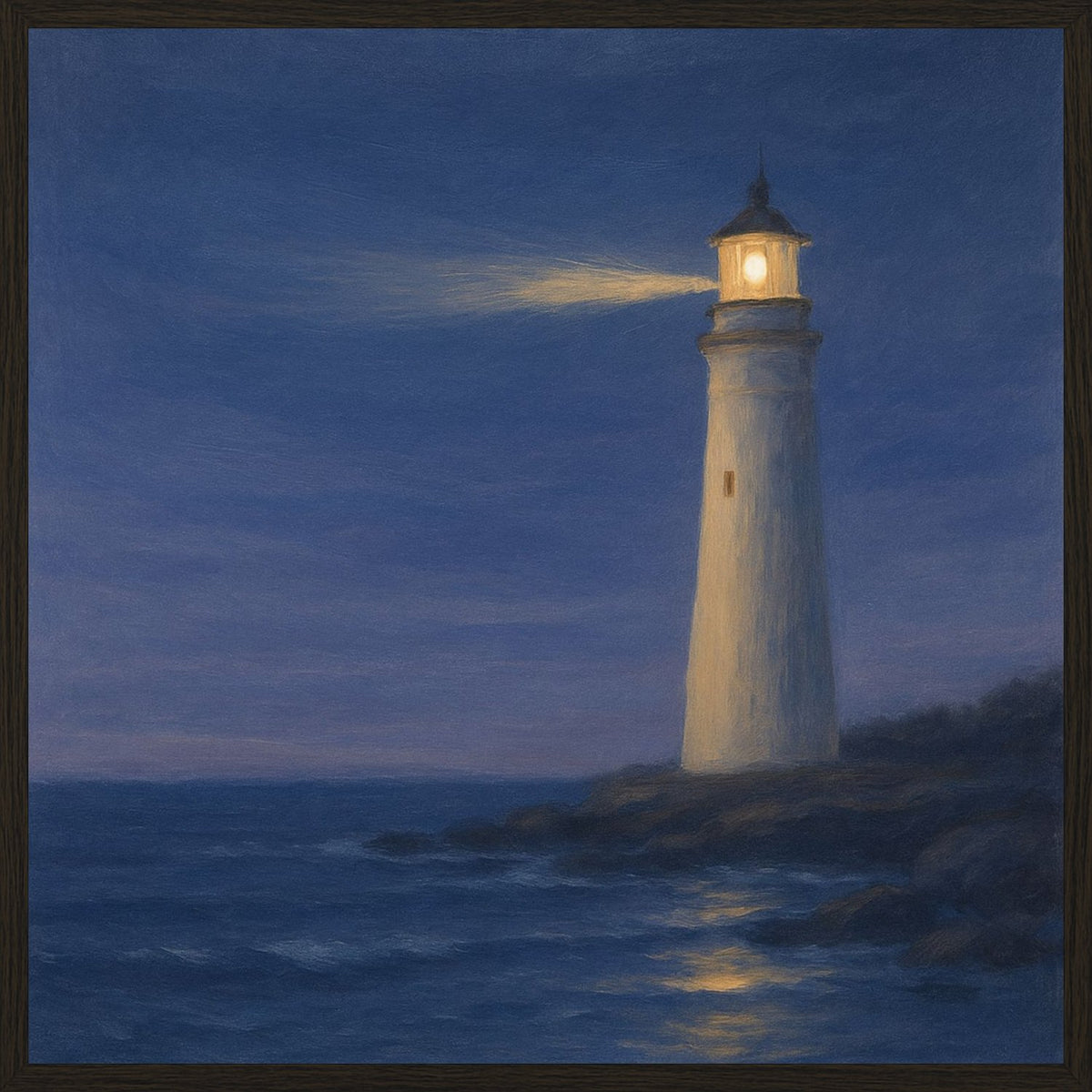 Poster in black frame