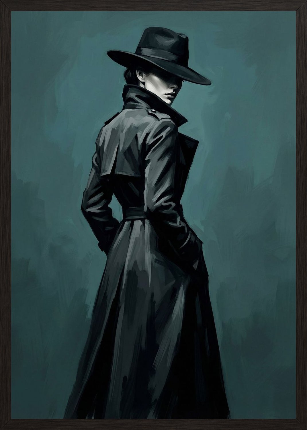 Poster in oak frame