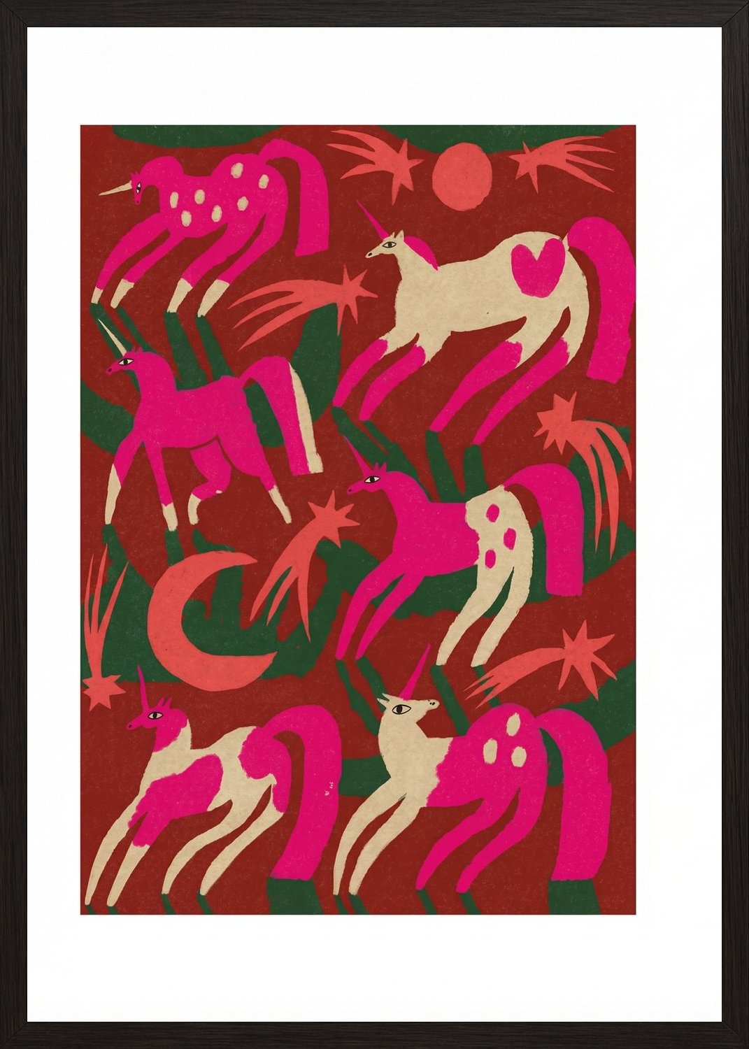 Poster in black frame