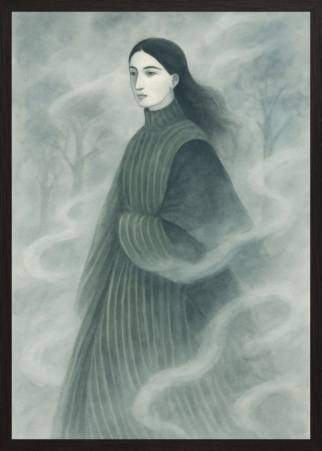 Poster in black frame