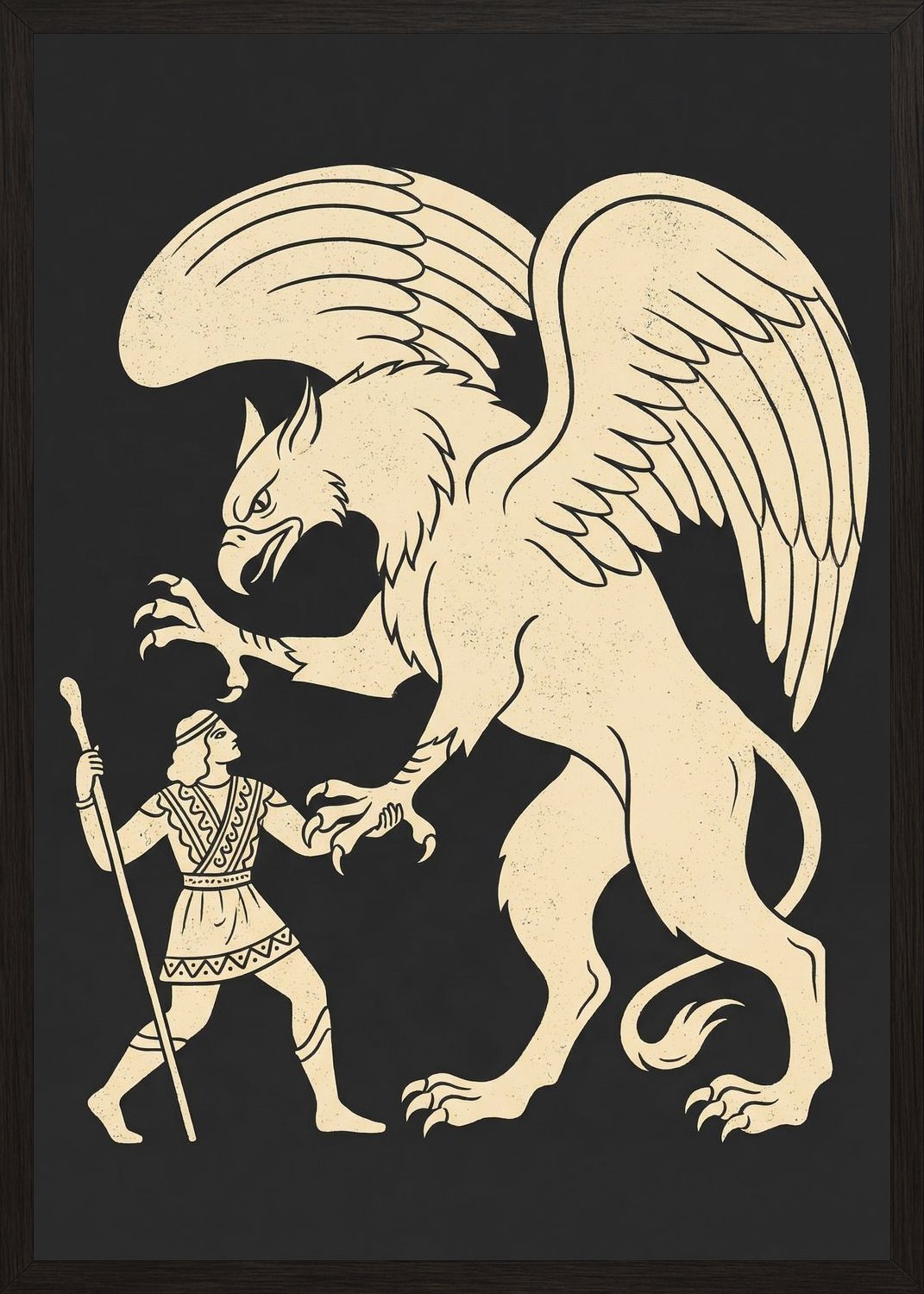 Poster in black frame