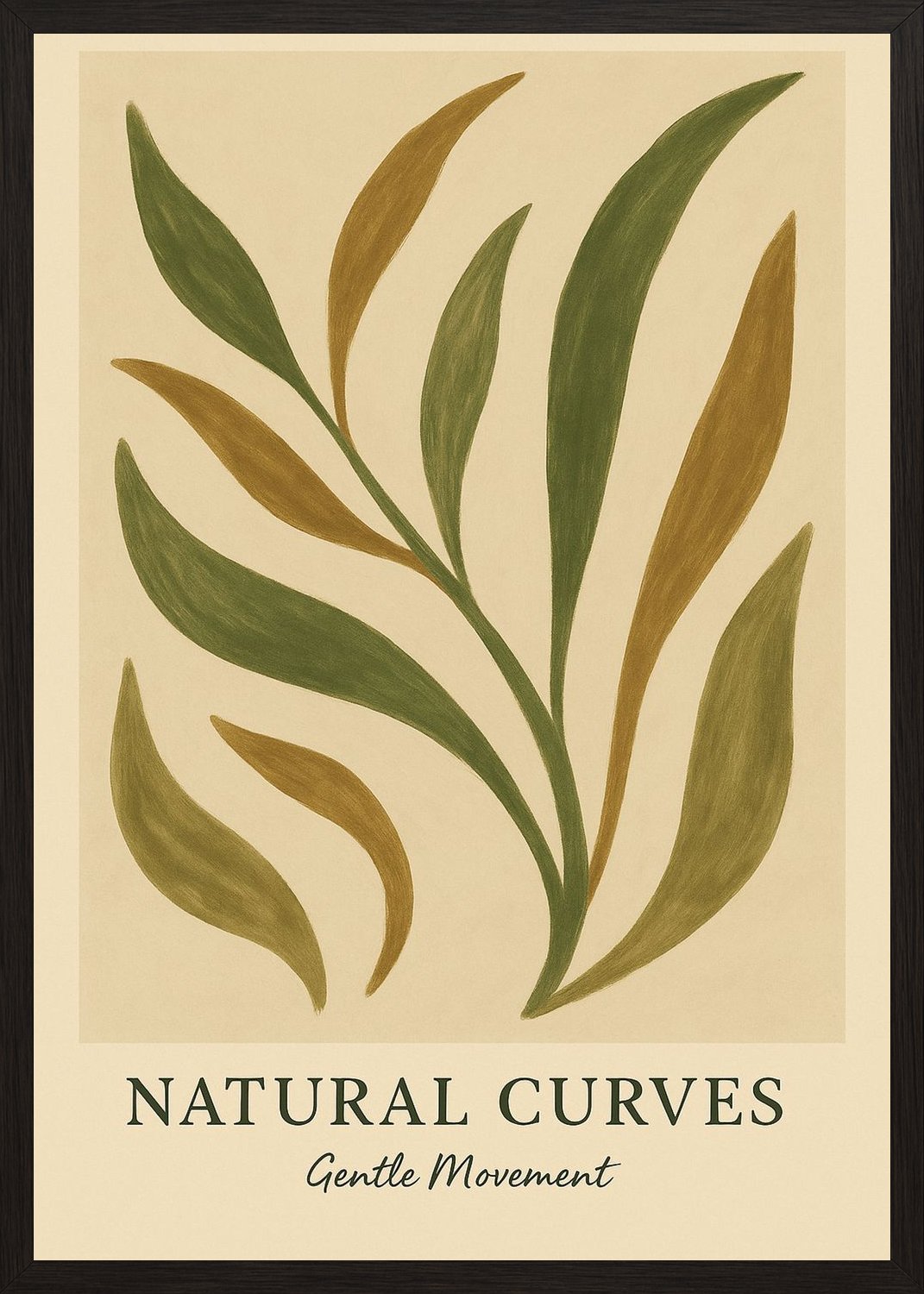 Poster in black frame