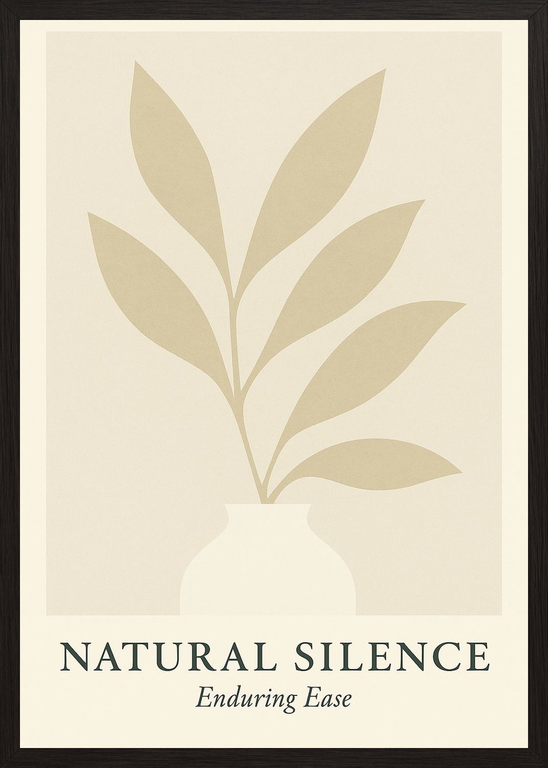 Poster in black frame