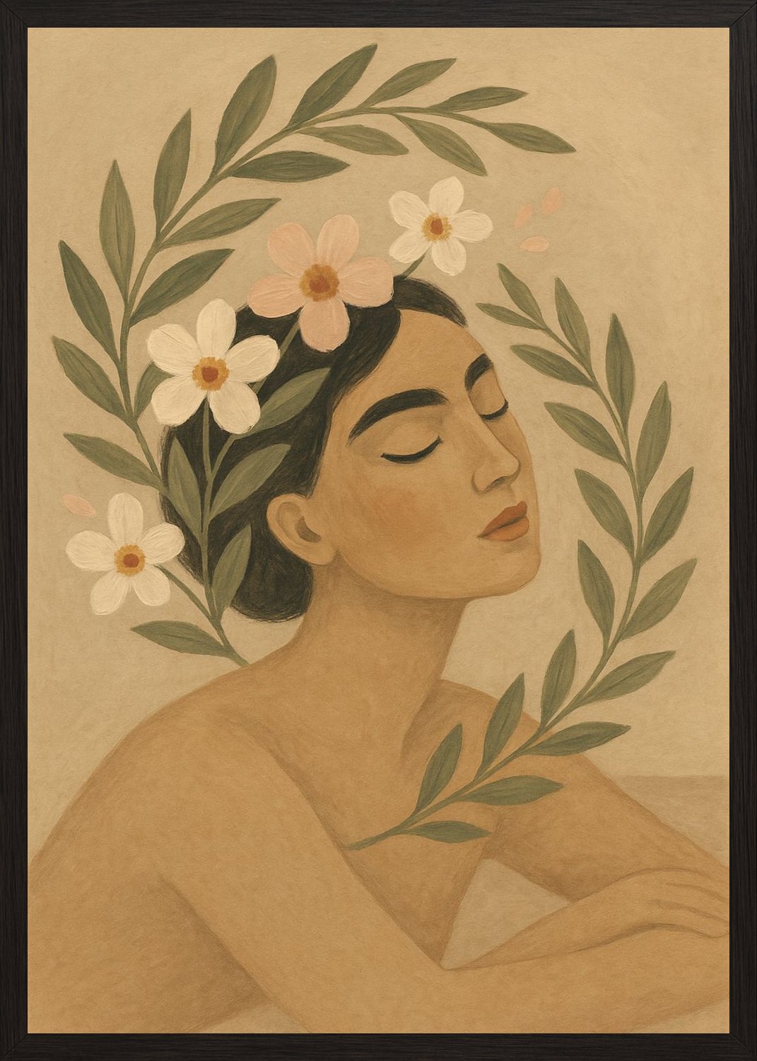 Poster in black frame