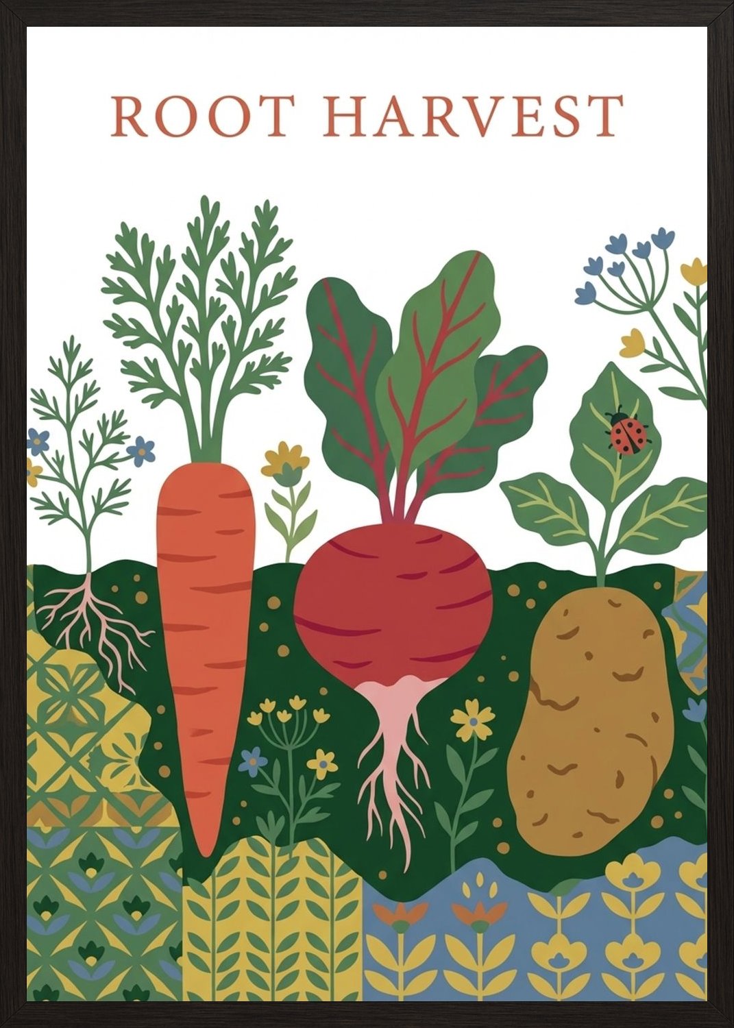 Poster in black frame