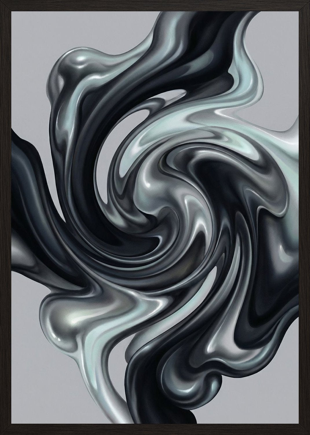 Poster in black frame