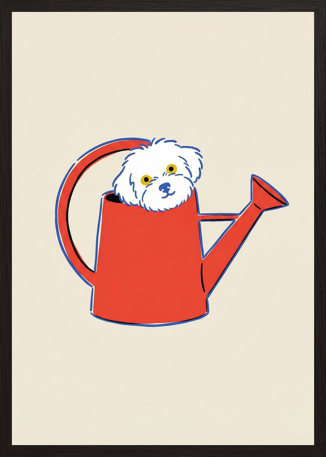 Poster in black frame