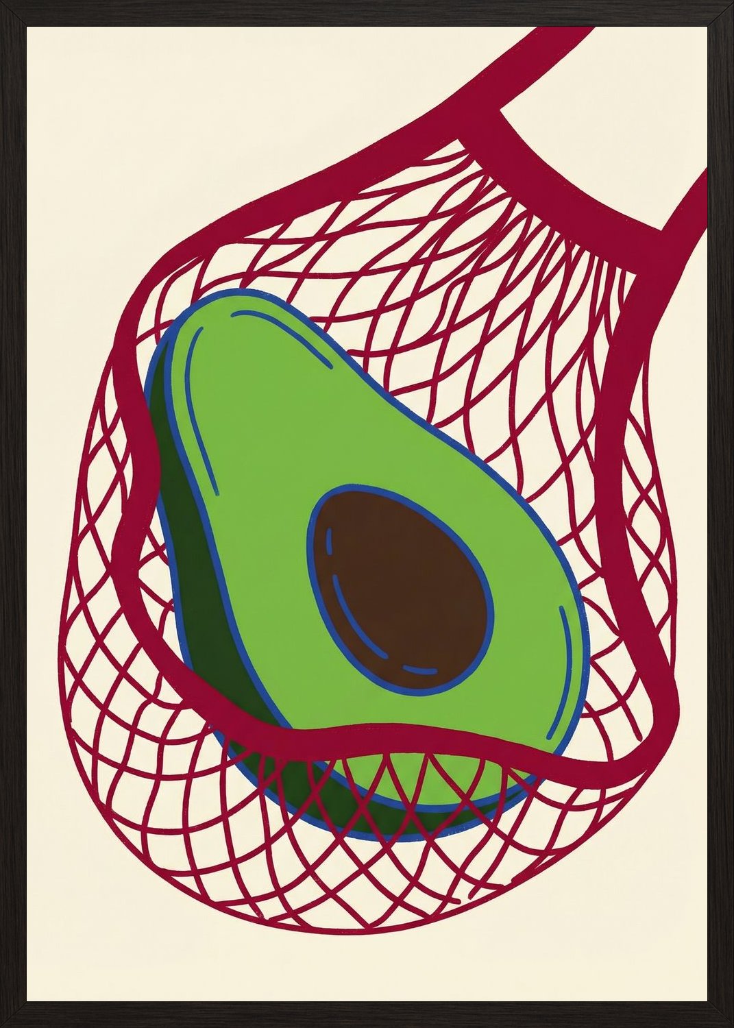 Poster in black frame