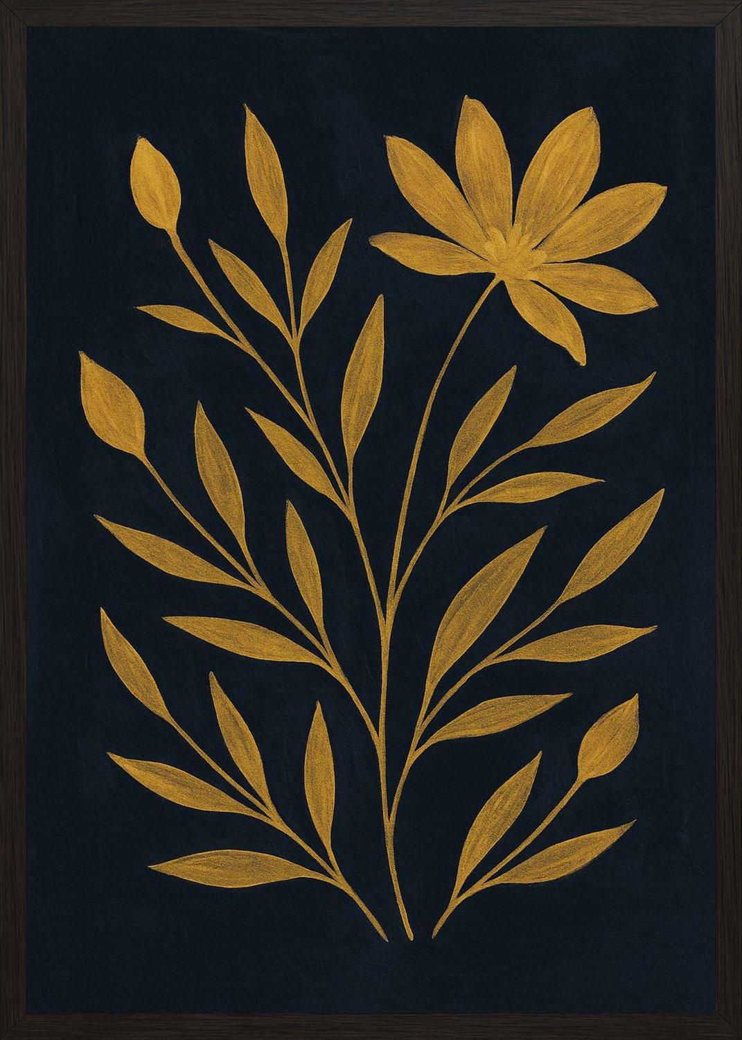 Poster in black frame