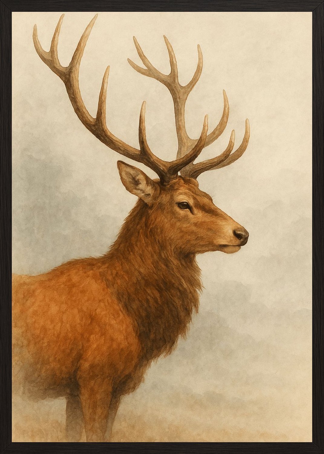 Poster in black frame