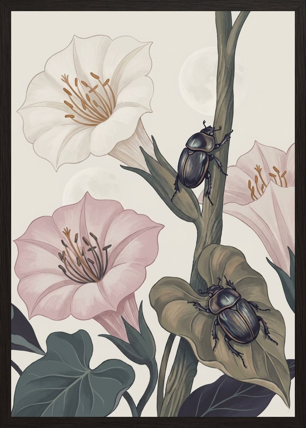 Poster in black frame