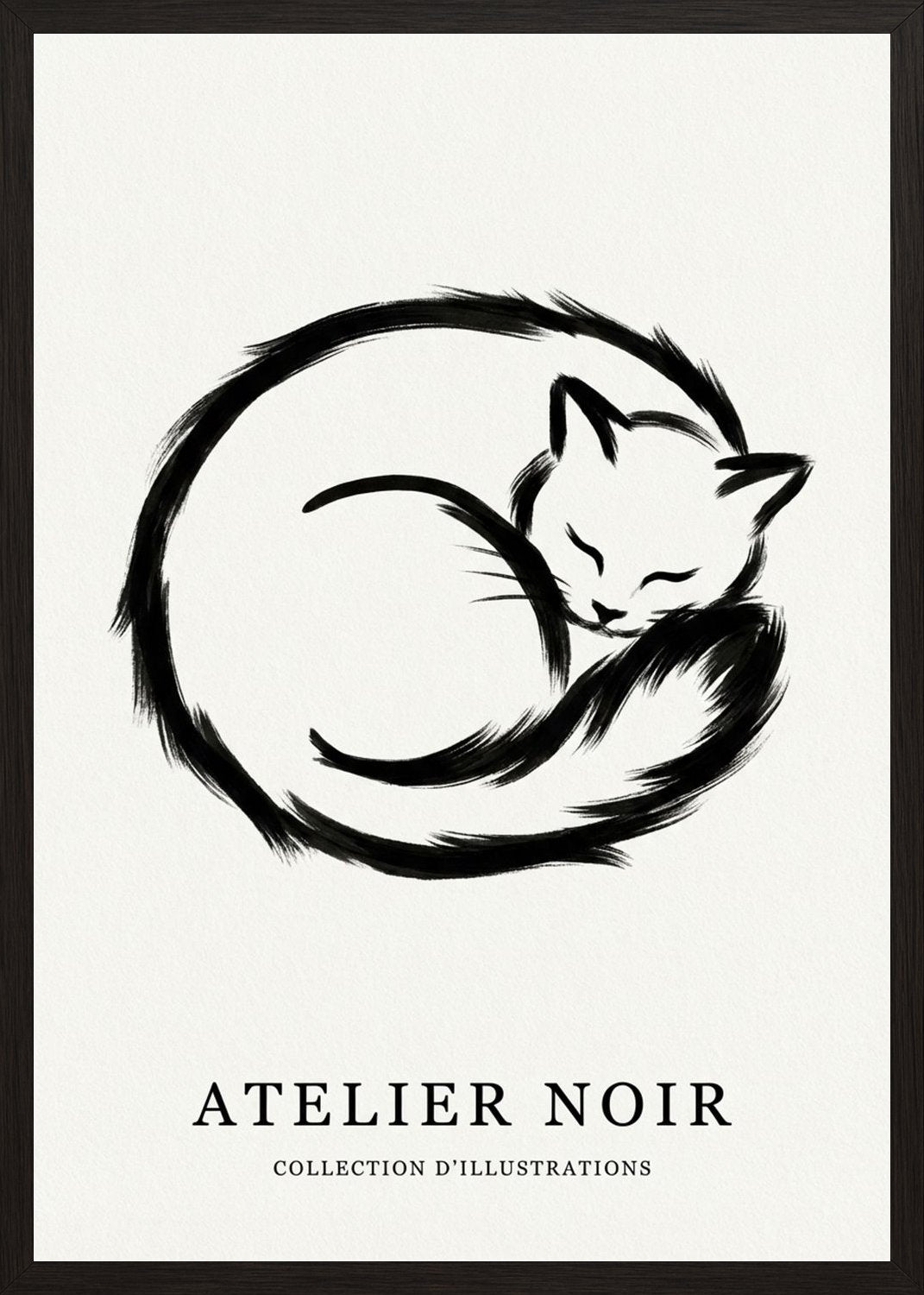 Poster in black frame