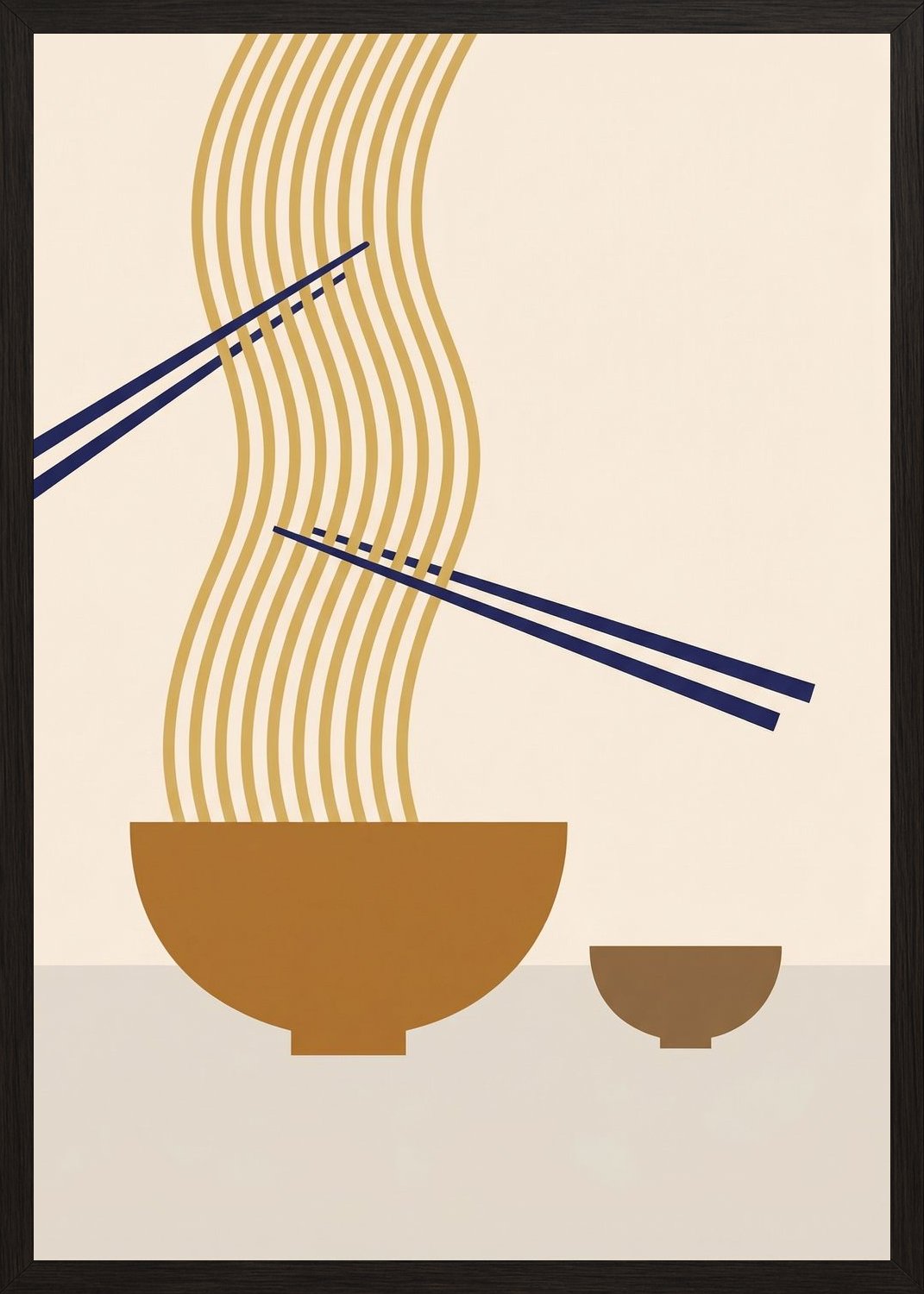 Poster in black frame