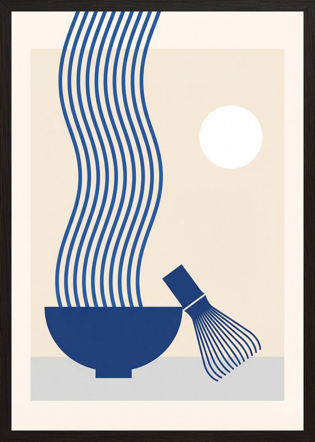 Poster in black frame