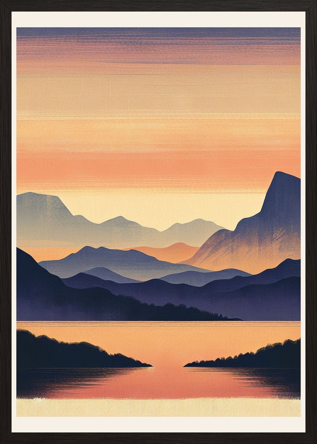 Poster in black frame