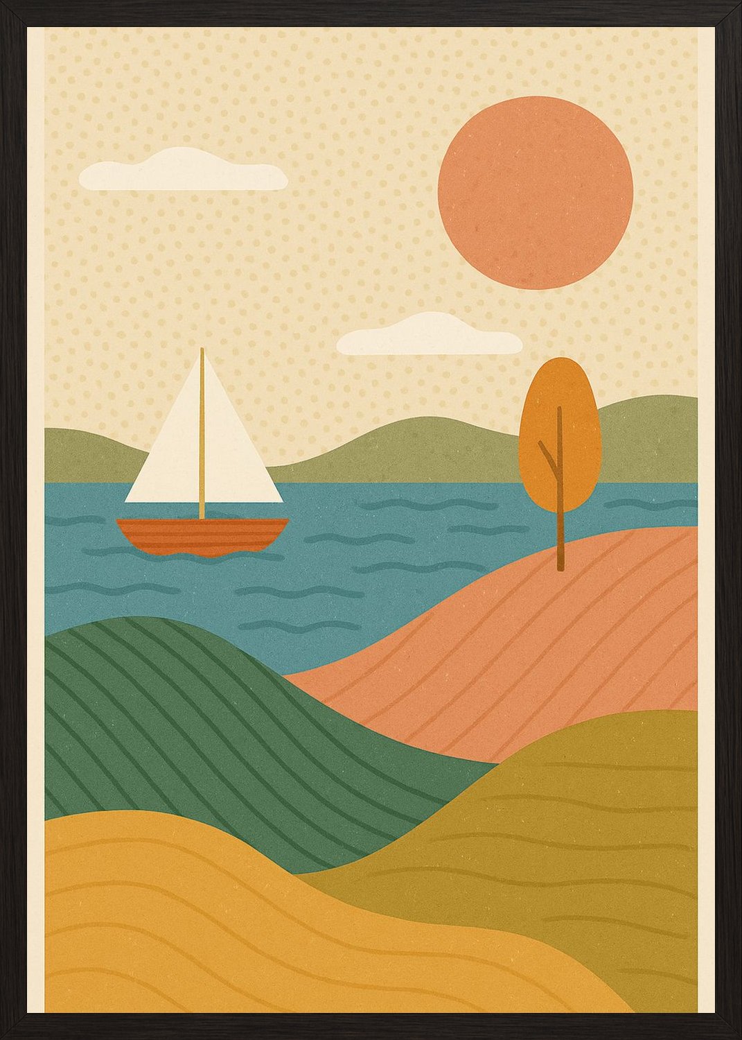 Poster in black frame