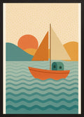 Poster in black frame