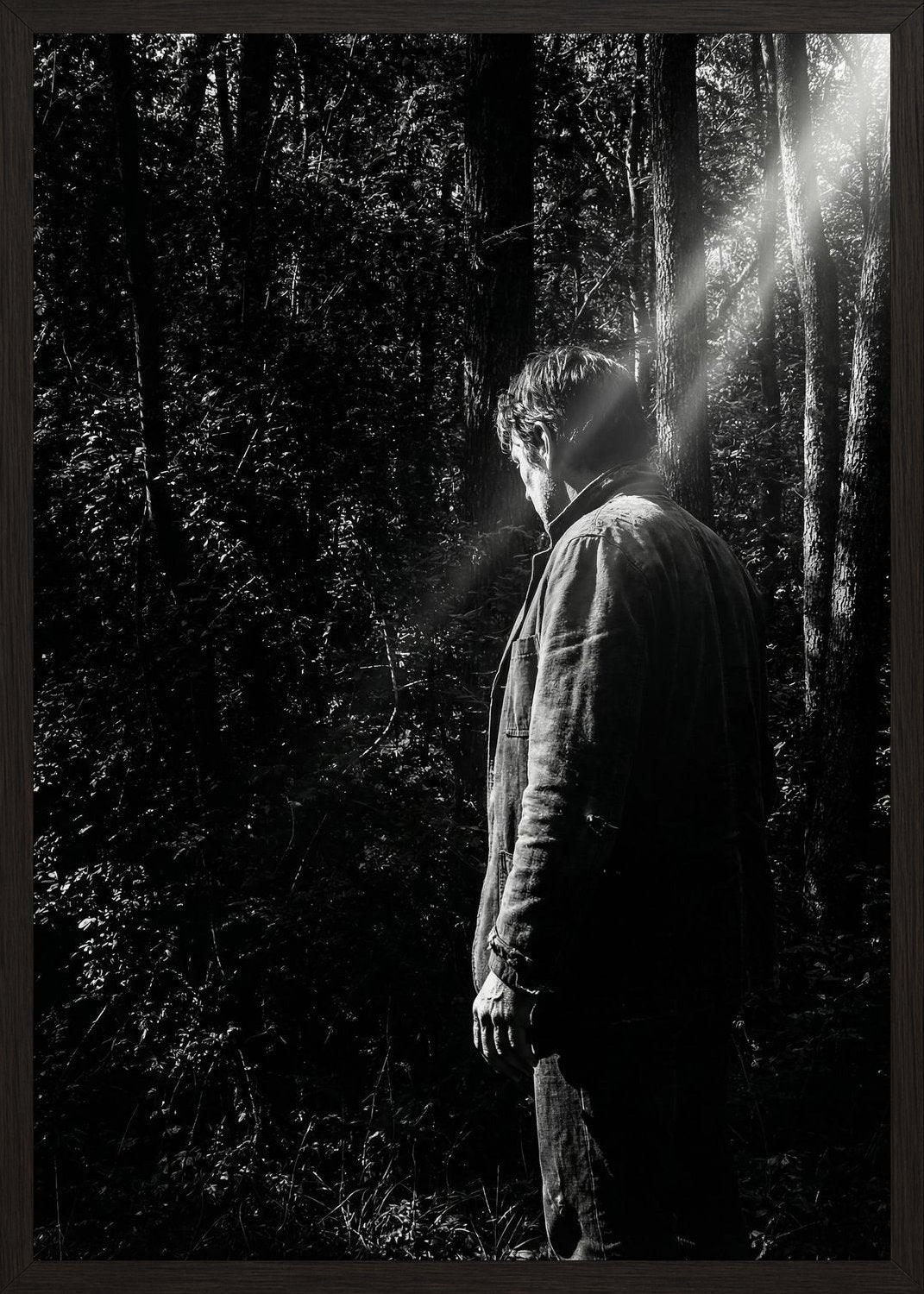 Poster in black frame