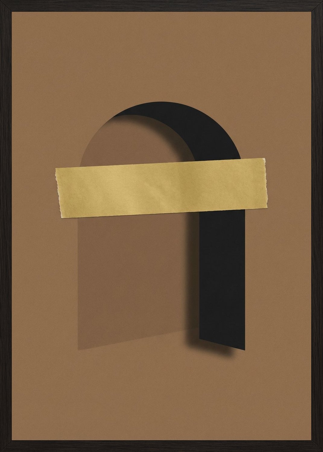 Poster in black frame