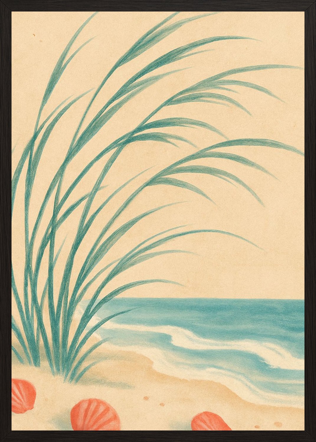 Poster in black frame