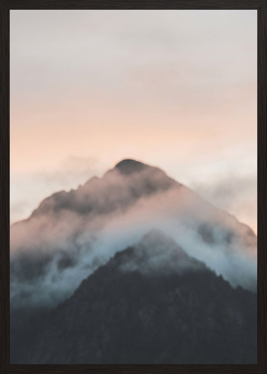 Poster in black frame