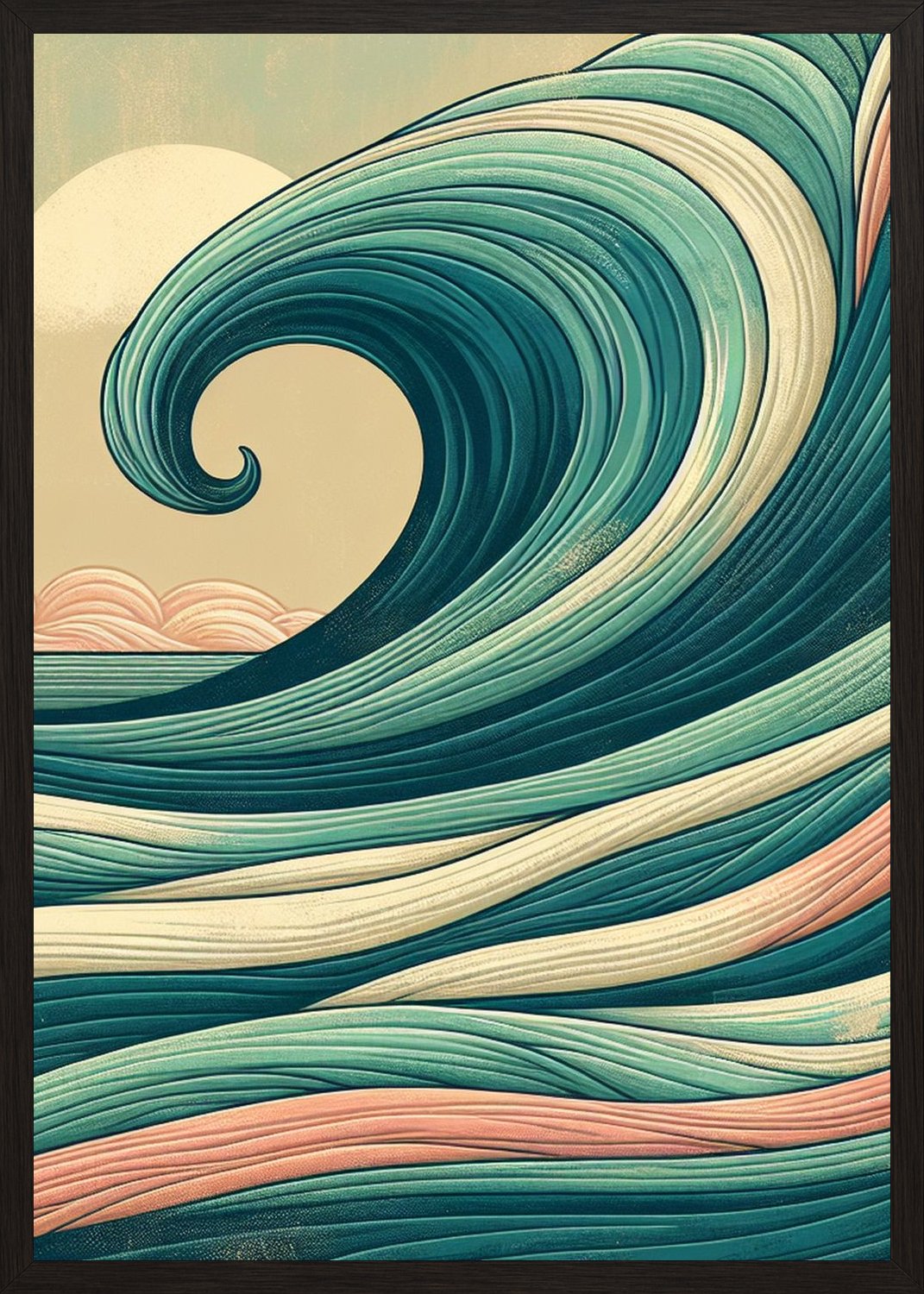 Poster in black frame