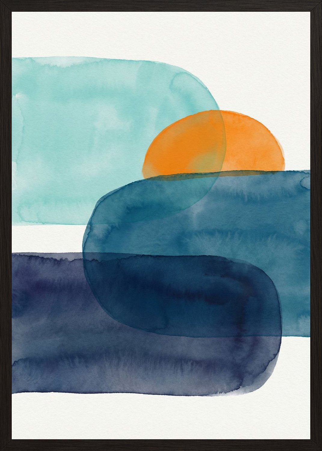 Poster in black frame