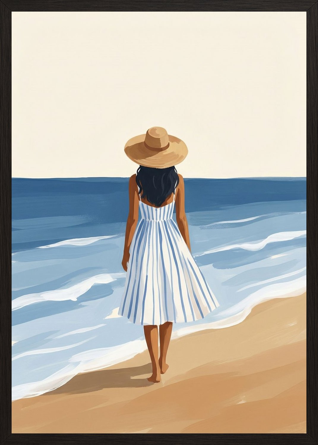 Poster in black frame