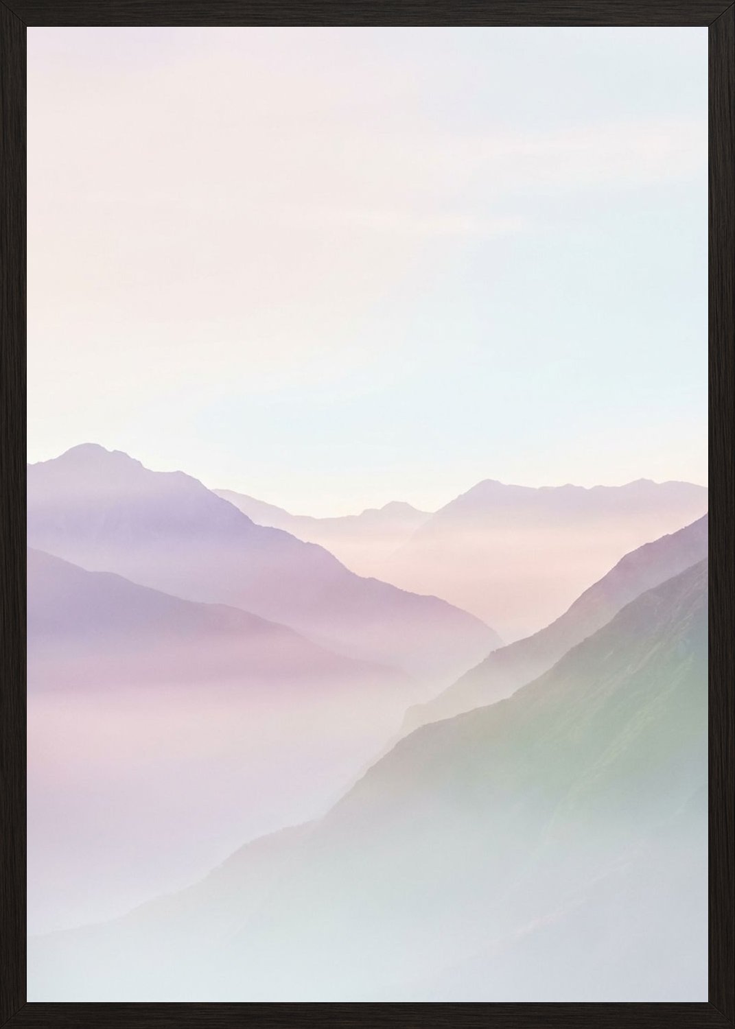 Poster in black frame