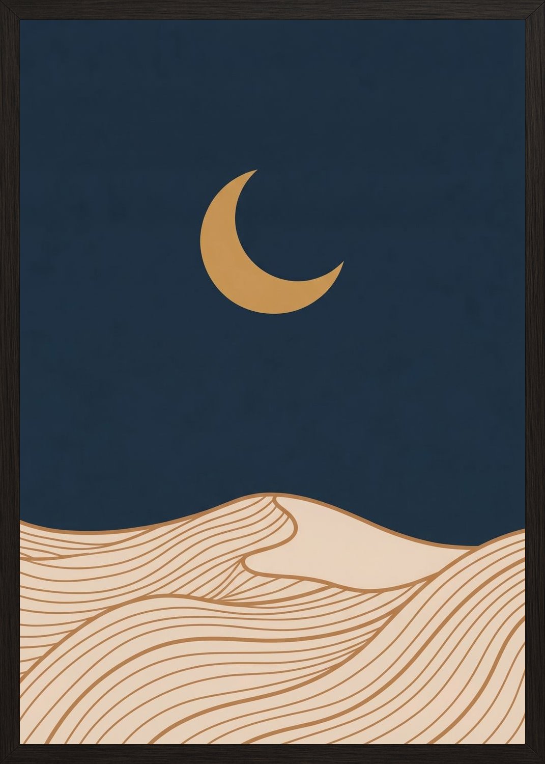 Poster in oak frame