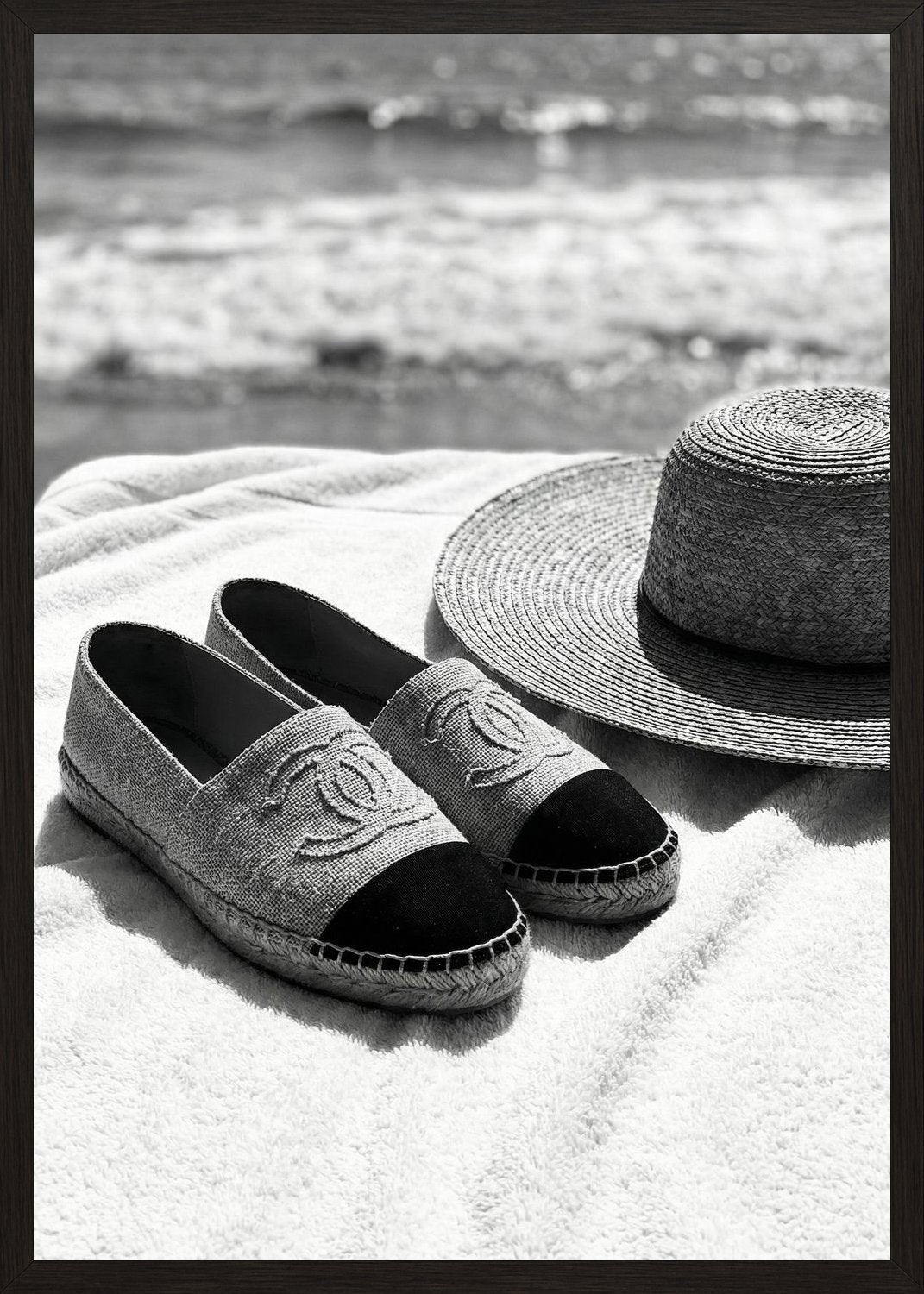 Poster in black frame