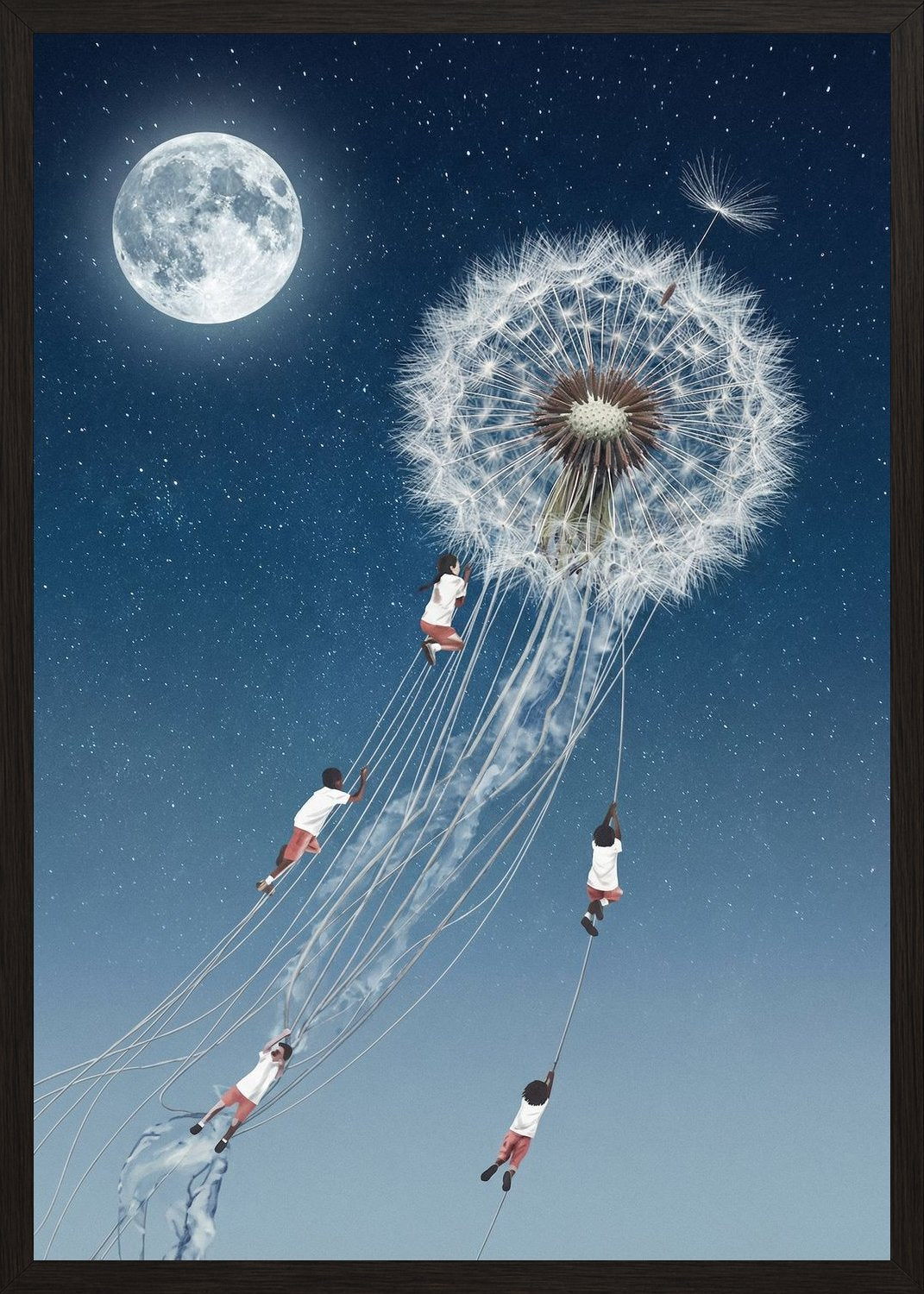 Poster in black frame