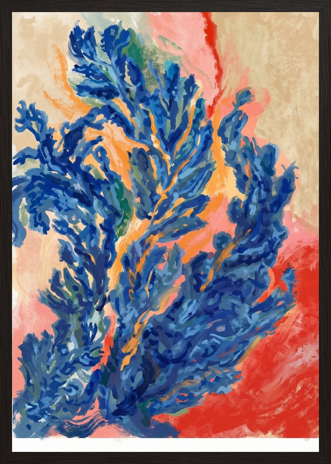 Poster in black frame