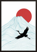 Poster in black frame