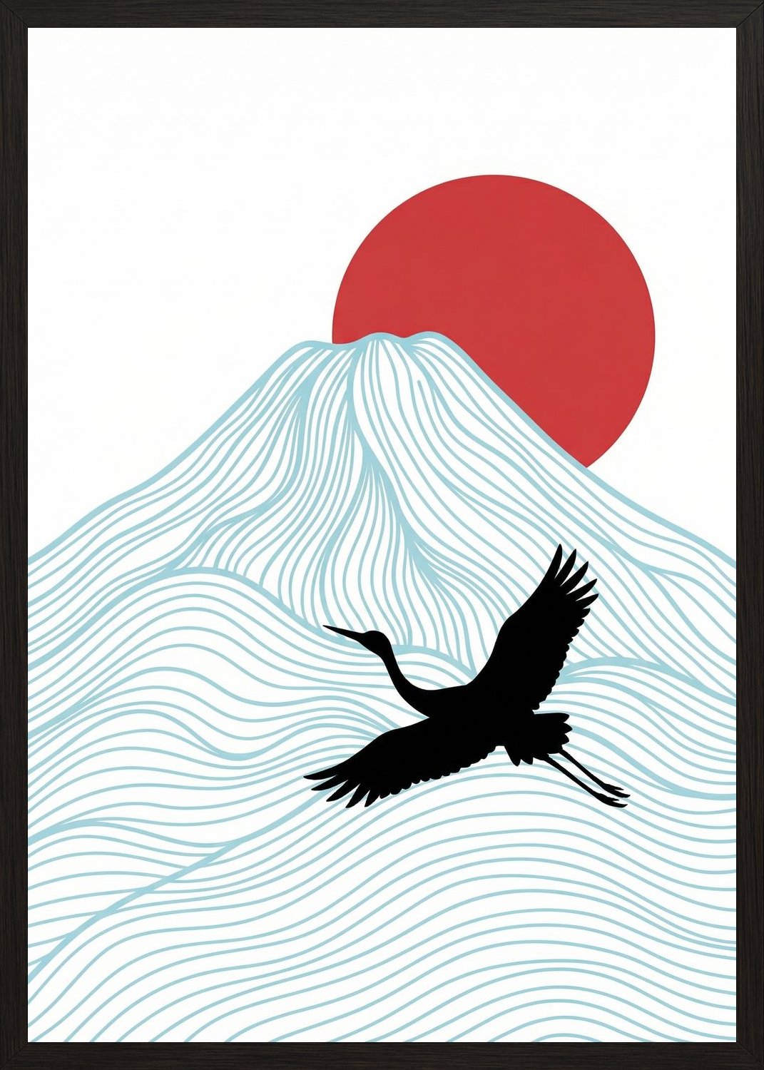 Poster in black frame