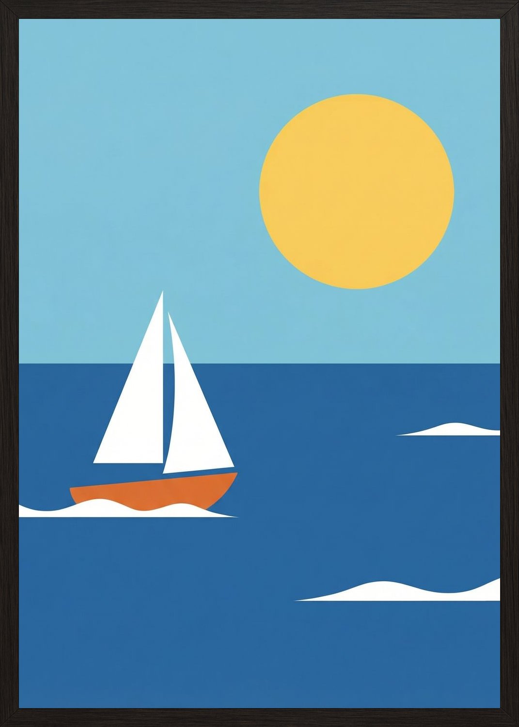 Poster in oak frame