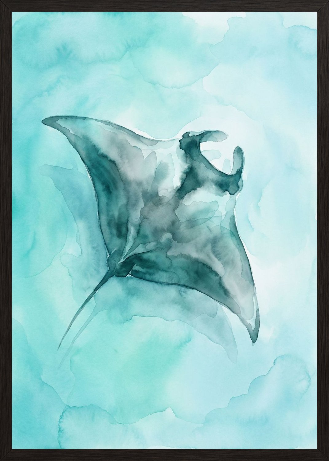 Poster in black frame