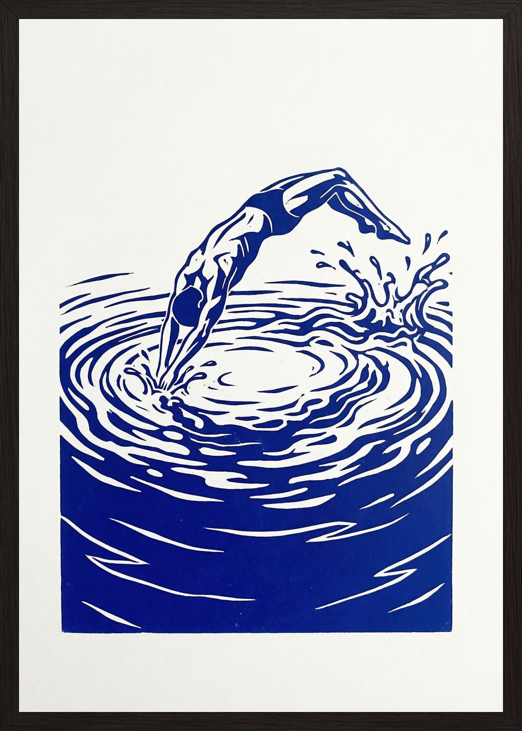 Poster in oak frame