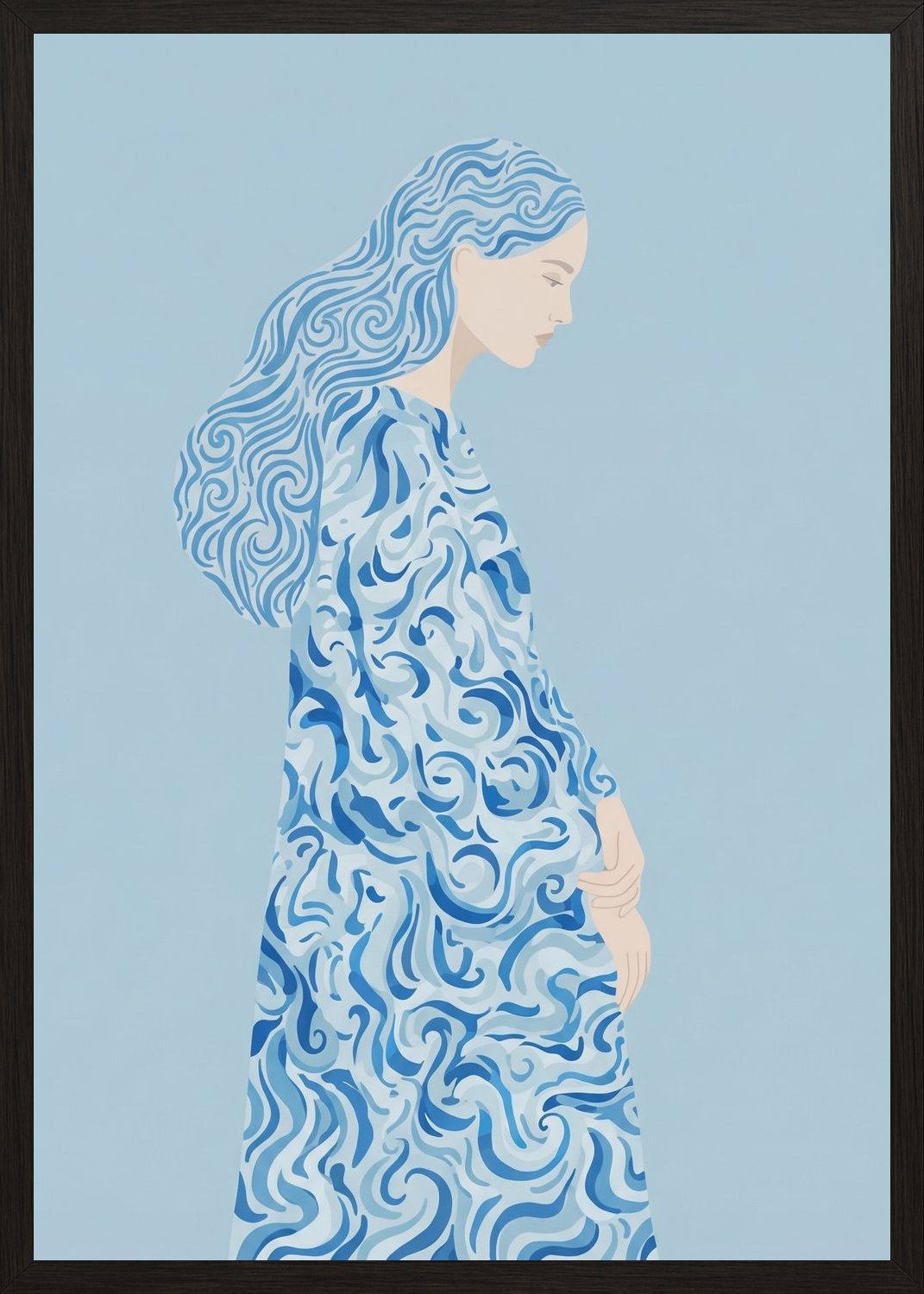 Poster in oak frame