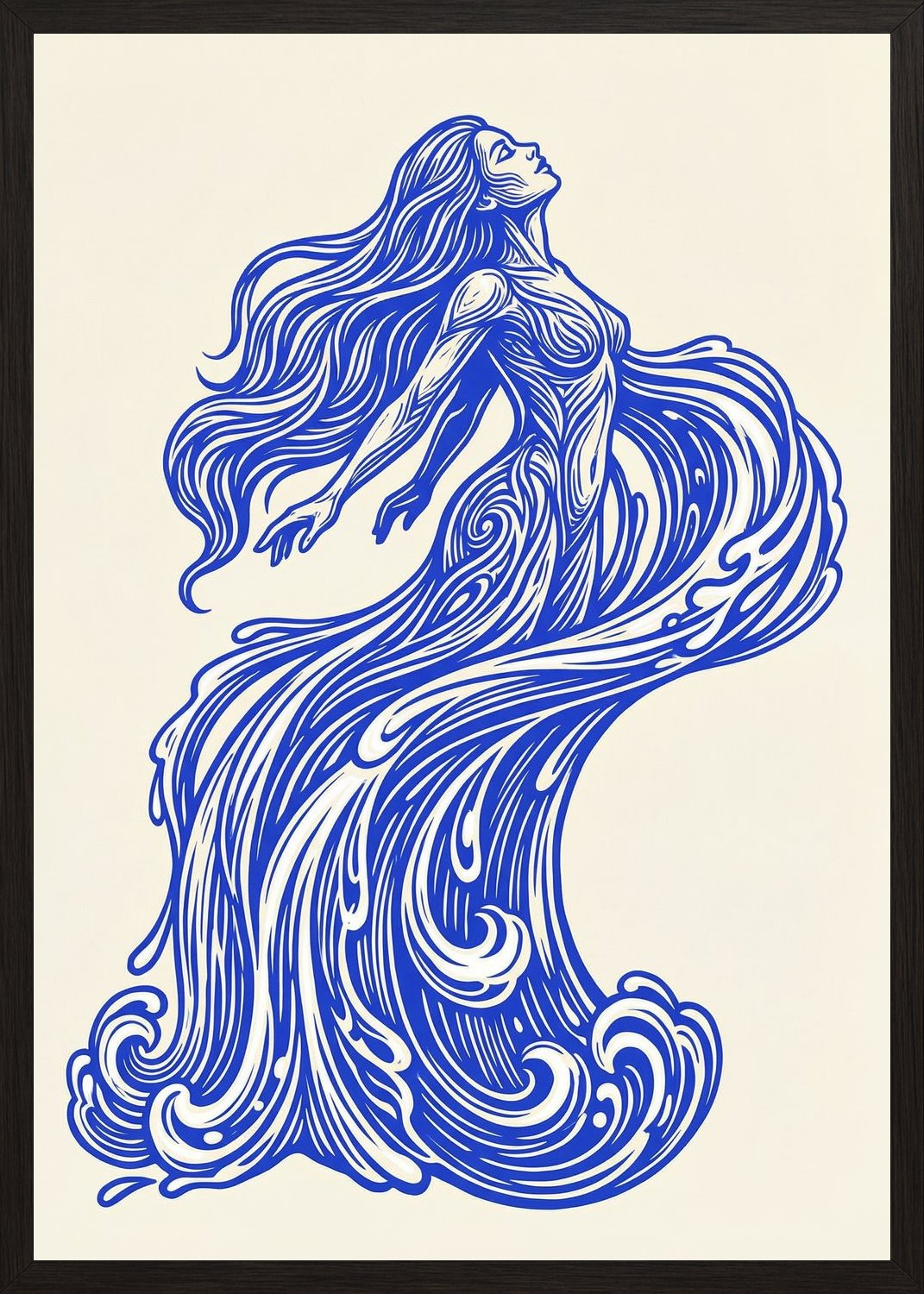 Poster in black frame