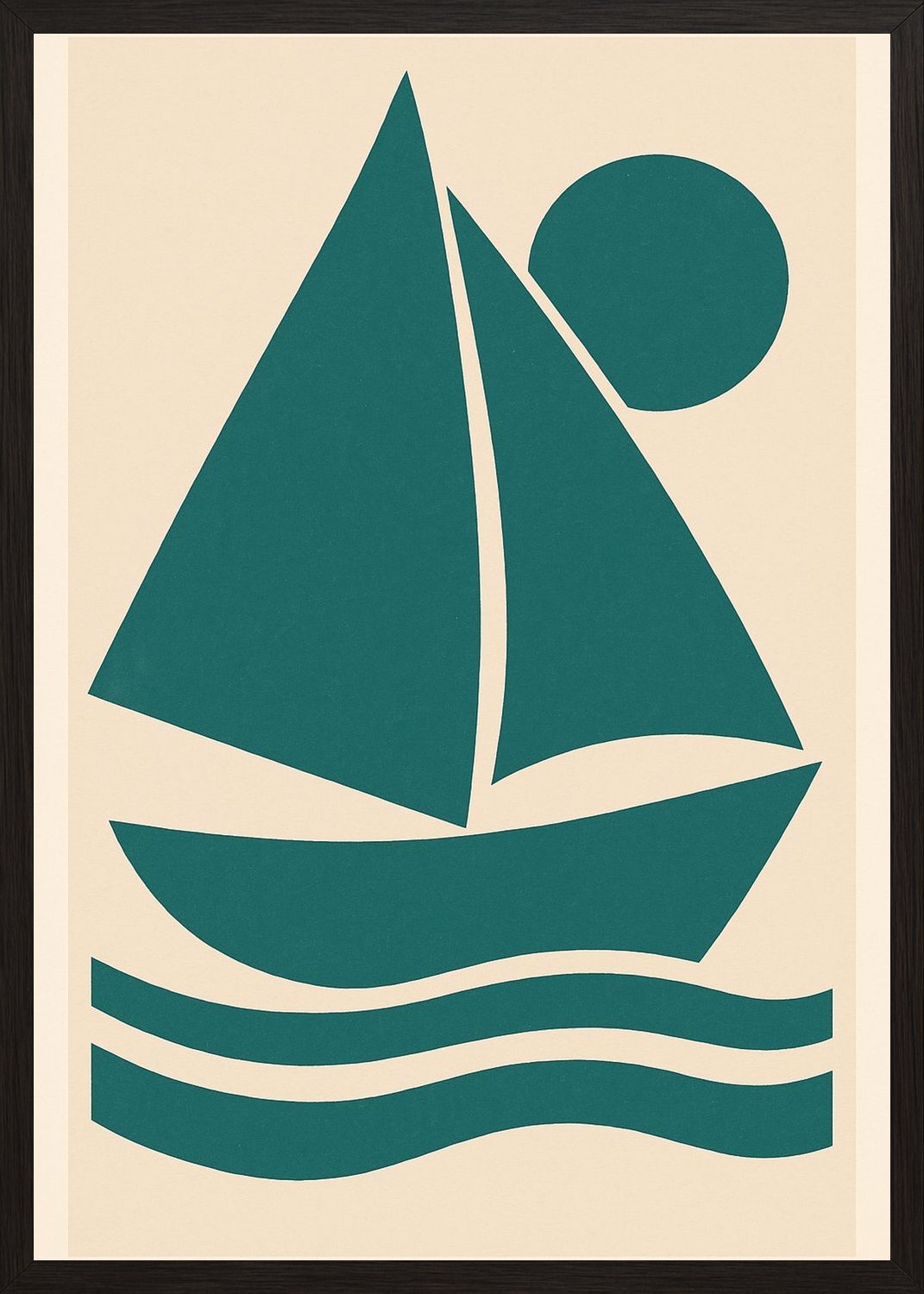 Poster in black frame