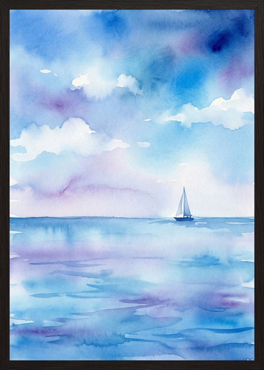 Poster in black frame