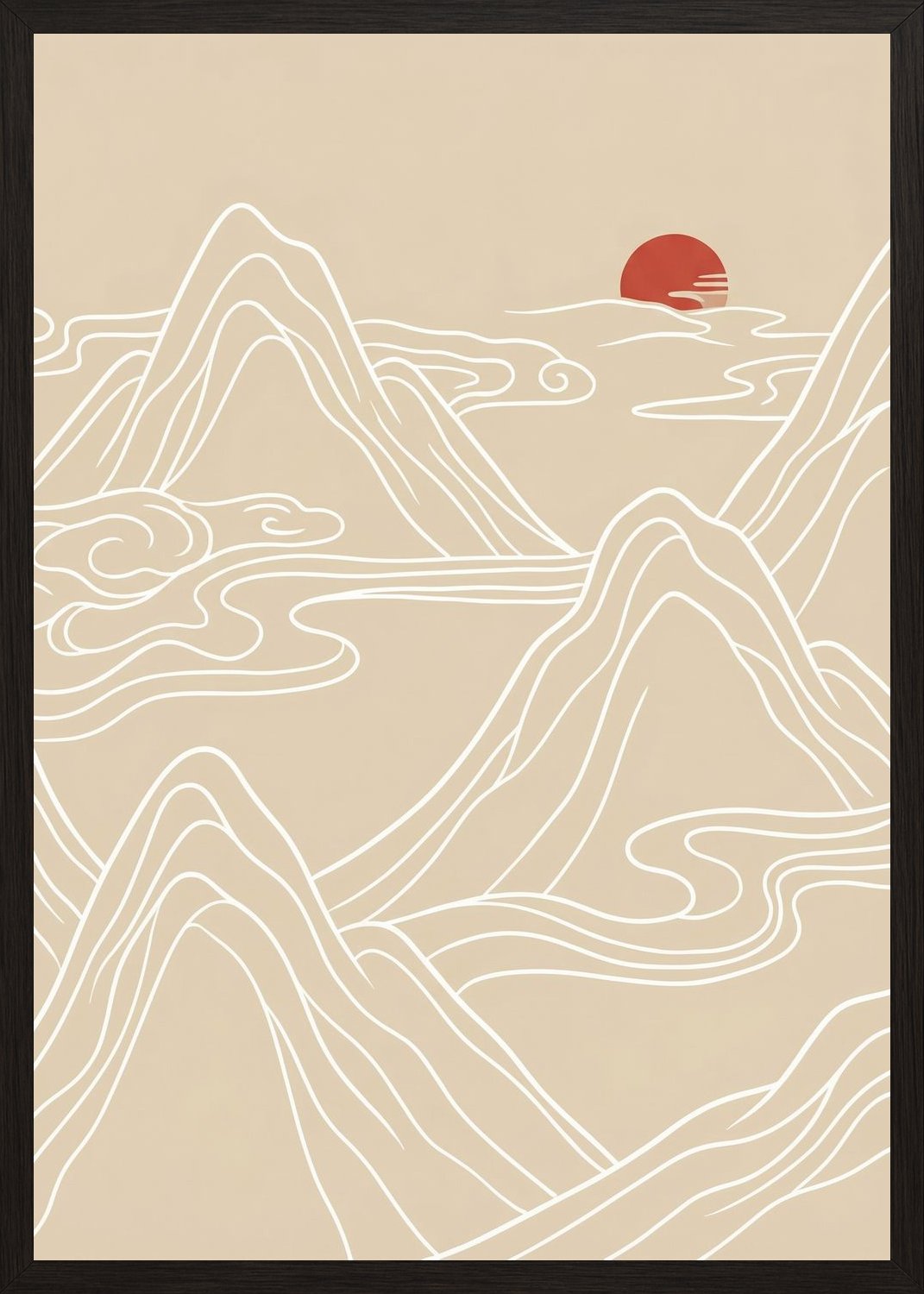 Poster in oak frame