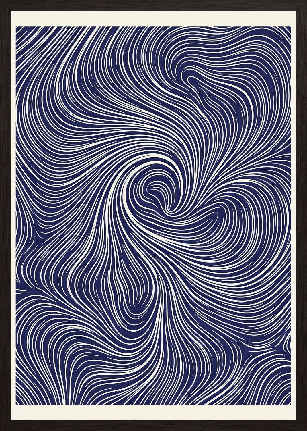 Poster in black frame