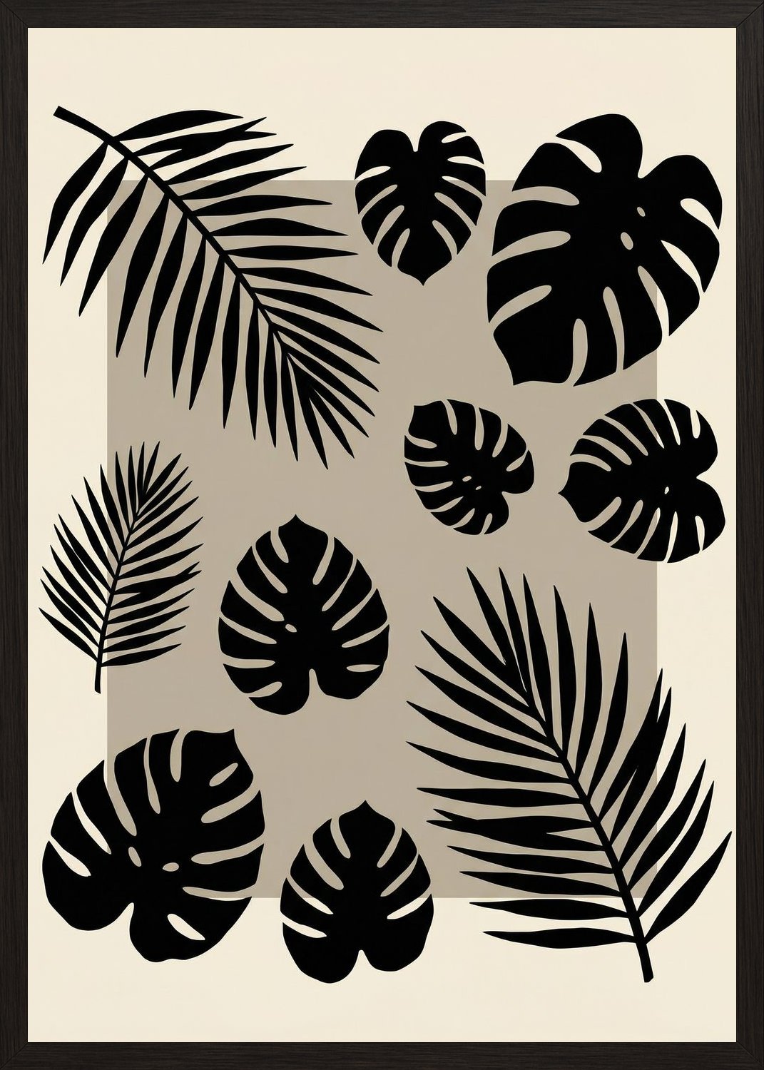 Poster in black frame