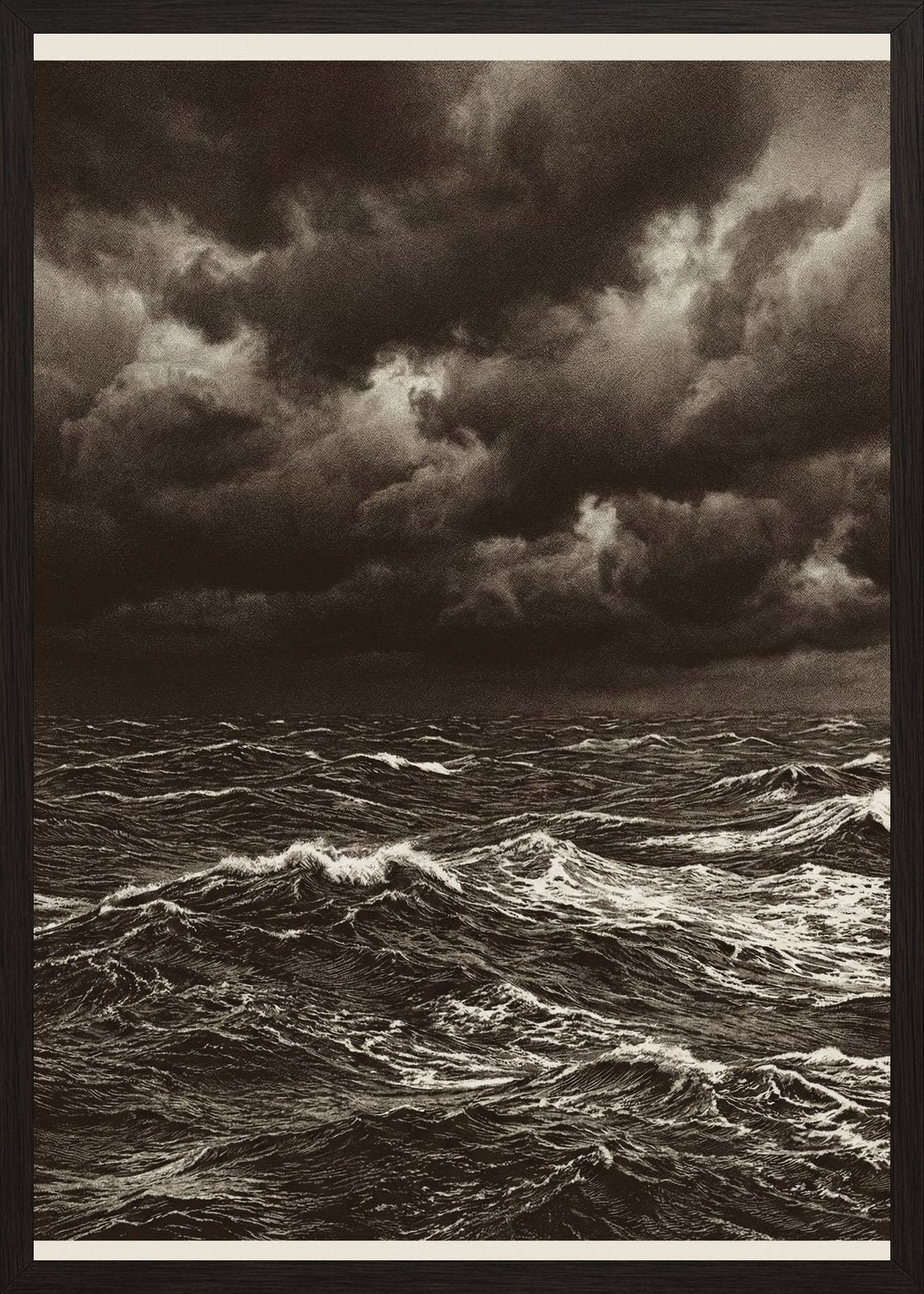 Poster in black frame