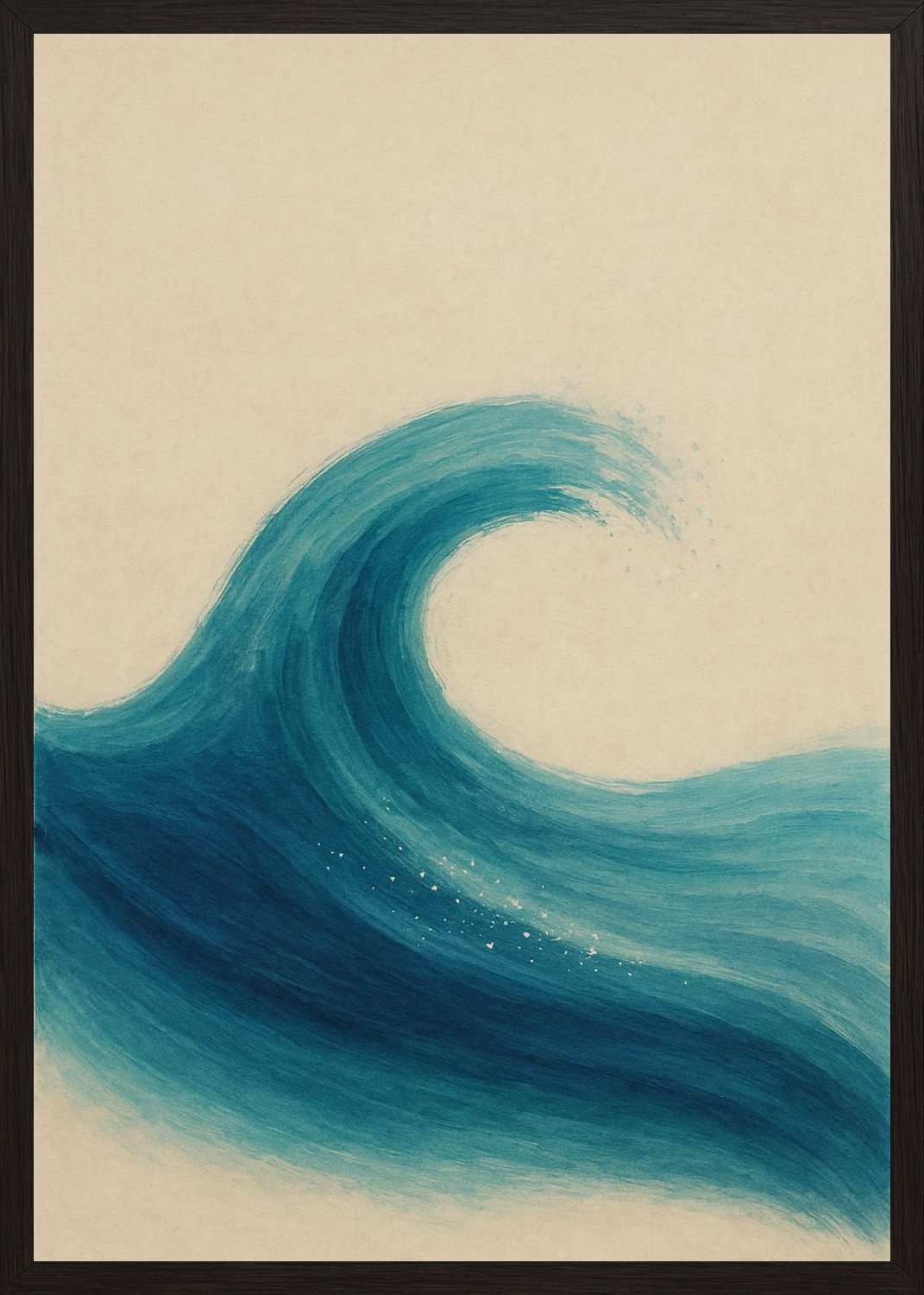 Poster in black frame