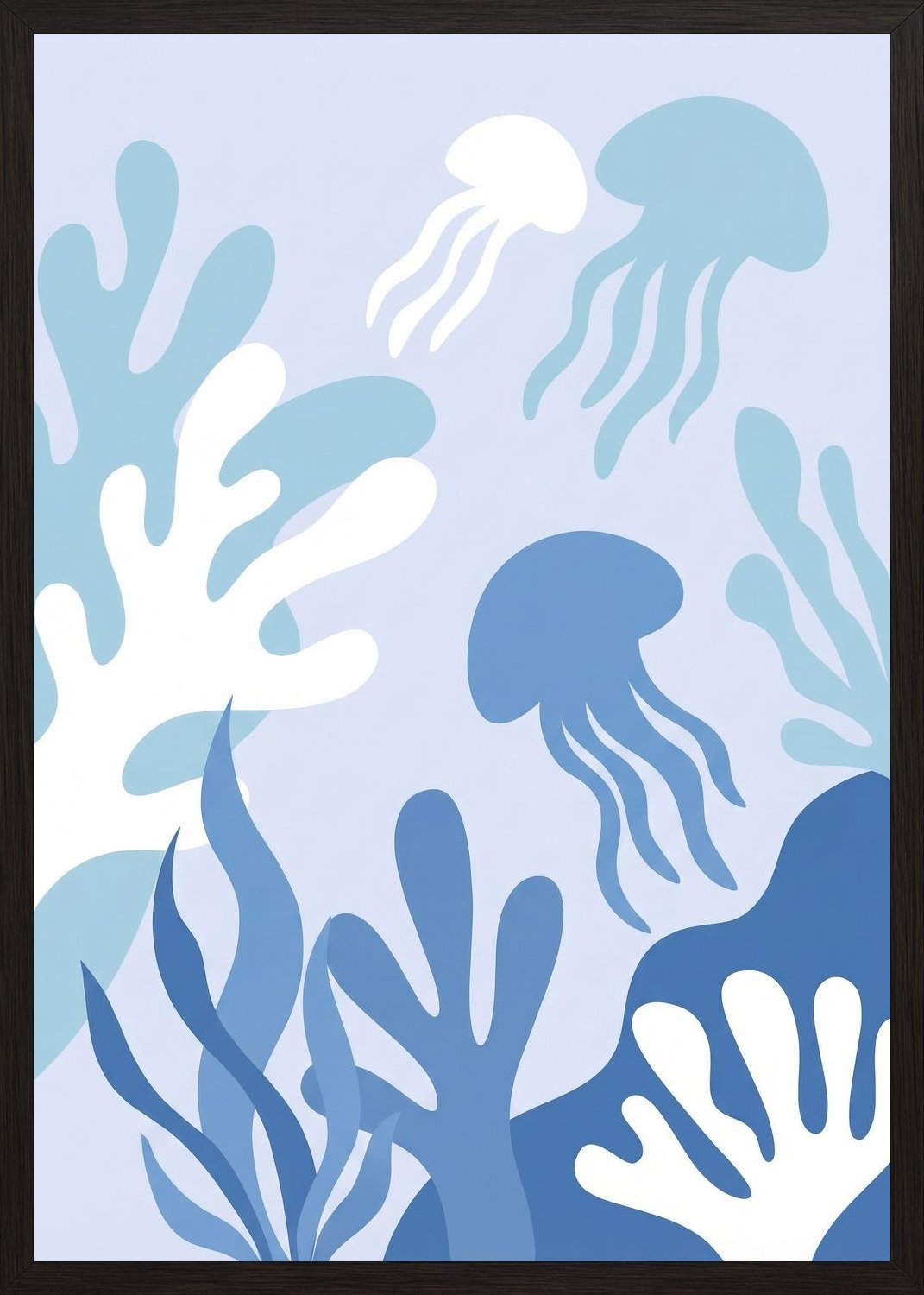 Poster in black frame